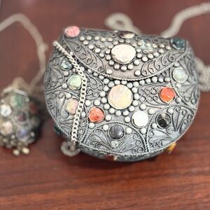 Bohemian Multicolor Stone Embellished Bag (two)2